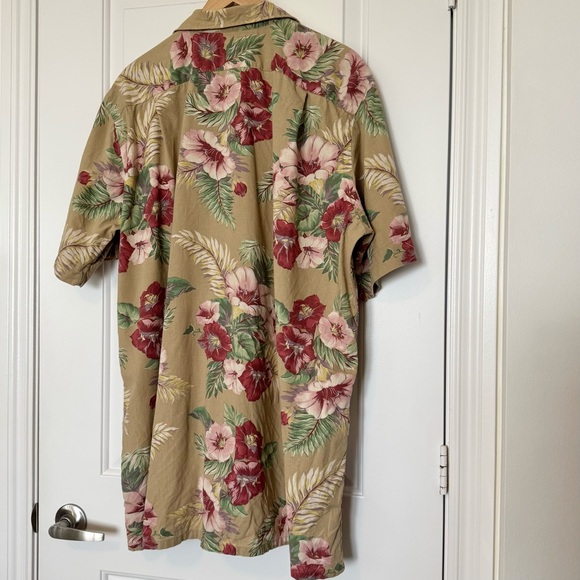 Polo Ralph Lauren Hawaiian Tropical Floral Print Men's Shirt Linen Cotton XLT - Picture 10 of 14